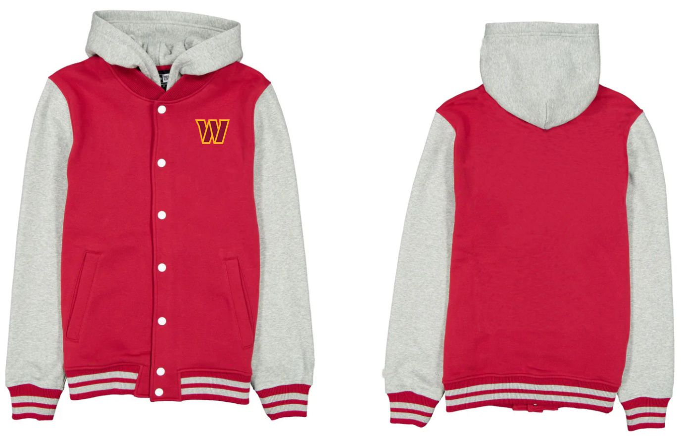 Men 2026 NFL Washington Commanders  jacket hoodie Red 01